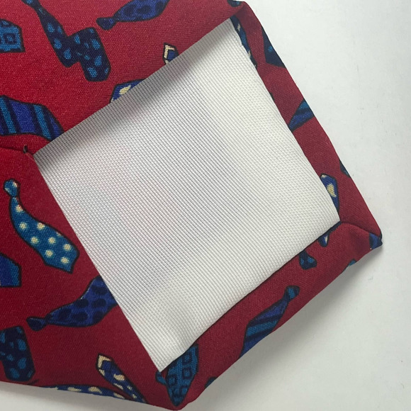Royal Knight Fun Vtg Tie for Tie Fans Red Blue - Picture 3 of 8